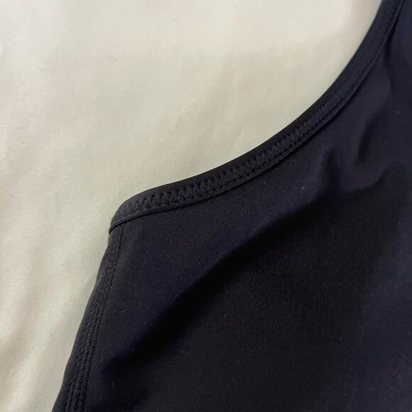 Kate Spade Black Scalloped Strappy Racerback Sports Bra Wmns Sz M - Picture 2 of 6